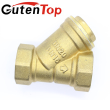 Gutentop High Quality Female Thread Brass Y Type Strainer Fitting SS304 Filter DN20